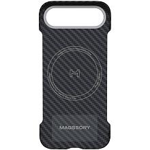 Чехол-накладка Magssory Aramid Zero для iPhone Air, кевлар, черный - 1