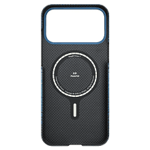 Чехол-накладка Pitaka Ultra-Slim для iPhone 17 Pro, кевлар, синий - 2