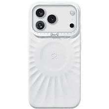 Чехол-накладка PYNANA Starlight Series для iPhone 17 Pro Max, силикон, белый - 0