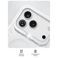 Чехол-накладка PYNANA Starlight Series для iPhone 17 Pro Max, силикон, белый - 1