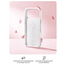 Чехол-накладка PYNANA Starlight Series для iPhone 17 Pro Max, силикон, белый - 3