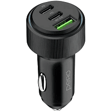 Зарядное устройство автомобильное PERO AC07, 66Вт, черный - 0