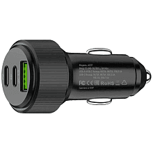 Зарядное устройство автомобильное PERO AC07, 66Вт, черный - 2