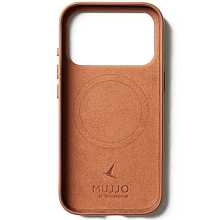 Чехол-накладка Mujjo Leather для iPhone 17 Pro, кожа, коричневый - 2