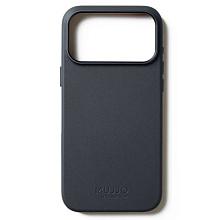 Чехол-накладка Mujjo Leather для iPhone 17 Pro Max, кожа, серый - 0