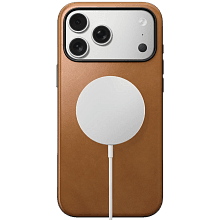 Чехол-накладка Nomad Modern Leather Case для iPhone 17 Pro Max, кожа, светло-коричневый - 2