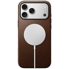 Чехол-накладка Nomad Modern Leather Case для iPhone 17 Pro Max, кожа, коричневый - 2