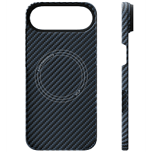 Чехол-накладка VLP Kevlar Case для iPhone Air, кевлар, синий - 3