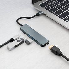 Адаптер мультипортовый VLP Infinity 5 в 1, графитовый - 1