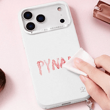 Чехол-накладка PYNANA Starry Series Swarovski для iPhone 17 Pro Max, полиуретан/экокожа, белый - 2