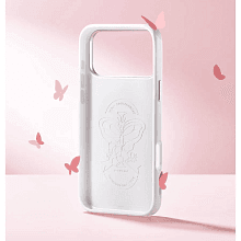 Чехол-накладка PYNANA Starry Series Swarovski для iPhone 17 Pro Max, полиуретан/экокожа, белый - 3