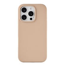 Чехол-накладка uBear Touch Mag Case для iPhone 16 Pro, силикон, латте - 0