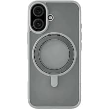 Чехол-накладка uBear Сlip 360 для iPhone 16, поликарбонат, серый - 0