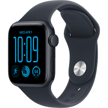 Смарт-часы Apple Watch SE 3 GPS 40mm (корпус - полночный черный, ремешок Sport Band синий, размер M/L) - 0