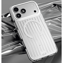 Чехол-накладка VLP Pulse Case для iPhone 18 Pro Max, поликарбонат/полиуретан, серебристый - 3
