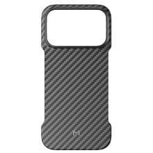 Чехол-накладка Magssory Безрамочный для iPhone 18 Pro, арамид (кевлар), черный - 0