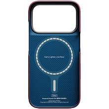Чехол-накладка Pitaka Ультра тонкий для iPhone 18 Pro, кевлар, бургунди - 2
