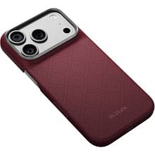 Чехол-накладка Pitaka Ультра тонкий для iPhone 18 Pro, кевлар, бургунди - 3